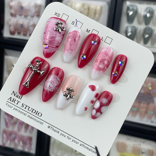 L71 T3 press on nails