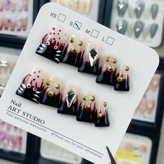 L74 T3 press on nails