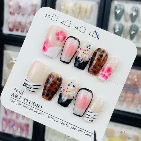 L83 T3 press on nails