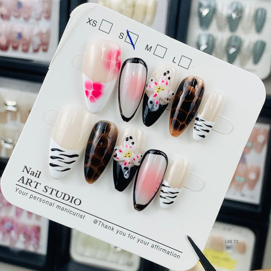 L85 T3 press on nails