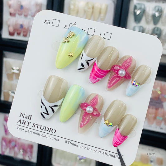 L88 T3 press on nails