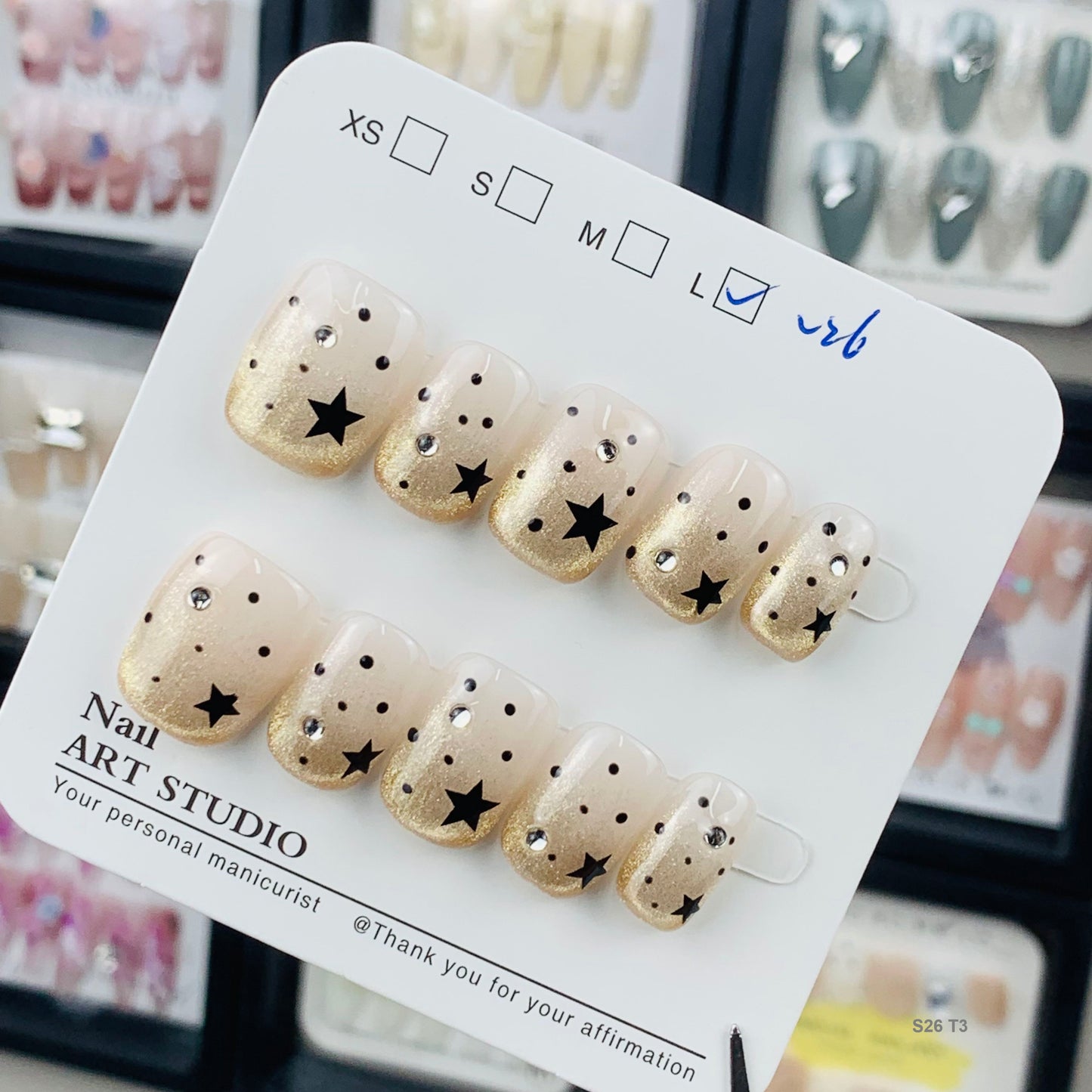 S26 T3 press on nails